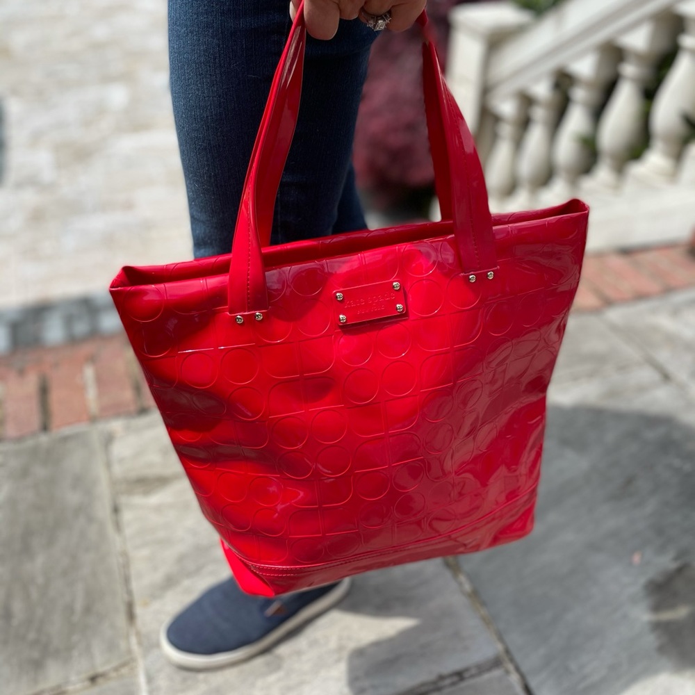 Kate Spade Bright Red Medium Tote